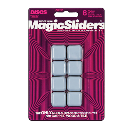 MAGIC SLIDERS SLIDING DISC SQR 1"" 8PK 8024